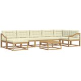  Set vanjskih sofa 8 kom. Bijela i krem | shoptok.hr