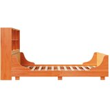 Krevet s regalom za knjige bez madraca 140x190 cm masivno drvo | Eponuda.com