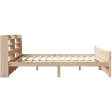  Posteljni okvir z vzglavjem 180x200 cm borovina, (21304474) | Shoptok.si