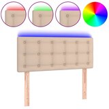  LED uzglavlje boja cappuccina 80 x 5 x 78/88 cm od umjetne kože | shoptok.hr