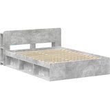  Okvir kreveta s pohranom Betonska siva 140 x 190 cm | shoptok.hr