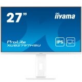 Iiyama 27" WHITE IPS-panel, 1920x1080@100Hz, 300cd/m2, 15cm Height Adj. Stand, Speakers, HDMI, DisplayPort, 1ms (MPRT), USB 2x2.0, dual monitor setup with XUB2797HSN-W2 XUB2797HSU-W2 | ePonuda.com