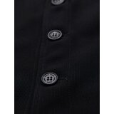 Ombre Fitted structured men's vest with patch pockets - black | Shoptok.si