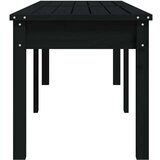  Klupa s 2 sjedala crna 159 5x44x45 cm masivna borovina | shoptok.hr