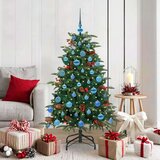 vidaXL Umestno božično drevo Zelena 150 cm PVC, kovina in plastika | Shoptok.si