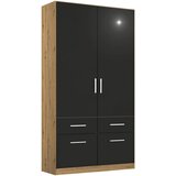 Rauch Möbel omara s klasičnimi vrati, siva, hrast artisan | Shoptok.si