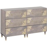  Kreveta s ladicama 2 pcs Siva 60 x 33 x 75 cm Čvrsto drvo manga | shoptok.hr