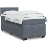 vidaXL spring krevet s madracem tamnosivi 90x190 cm baršunasti | shoptok.hr