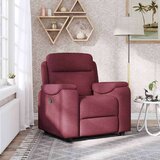  Naslonjač od tkanine crvena boja vina | shoptok.hr