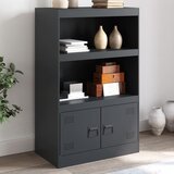 vidaXL Komoda antracitna 67x39x107 cm jeklo Cene