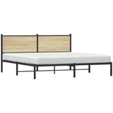 Metalni okvir kreveta bez madraca boja hrasta sonome 160x200 cm | shoptok.hr