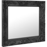 Maison Chic Stensko Ogledalo - Zrcalo - Kozmetično ogledalo v baročnem stilu 60x60 cm črno, (21697901) | Shoptok.si