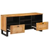 TV ormar s ladicama Smeđa 100 x 33 5 x 46 cm Čvrsto drvo manga | shoptok.hr