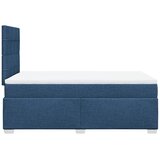  Krevet s oprugama i madracem plavi 120 x 200 cm od tkanine | shoptok.hr