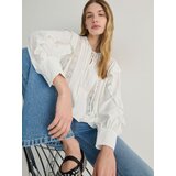 Reserved bluza z volani - ebenovina | Shoptok.si