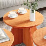 3 pcs Vosak smeđa 49 x 49 x 30 cm Čvrsta borova drva | shoptok.hr