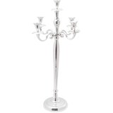  Držač svijeće Srebrno 32 x 32 x 79,5 cm Aluminij | Shoptok.si