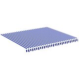 vidaXL Nadomestno blago za tendo modro in belo 4x3,5 m, (20611022) | Shoptok.si