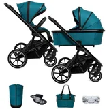 Kolica za bebe Slick 2.0, 2u1, 0-22 kg, Zelena