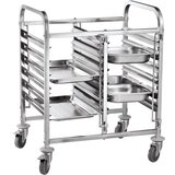 Dvojni Voziček za Pladnje, 12xGN 1/1, 810x610x960mm | Shoptok.si