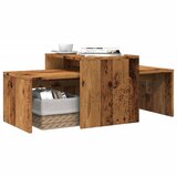 vidaXL Klubska mizica starinski les 100x48x40 cm inženirski les Cene