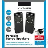 Vivanco 2.0 Portable USB Black 36644 zvučnik Cene