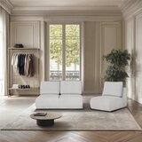 Rodier Svetlo siva sedežna garnitura iz tkanine bouclé 164 cm Mirel – | Shoptok.si