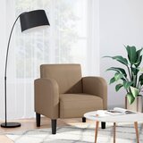 vidaXL Sofa fotelja s naslonima za ruke Cappuccino 54 cm umjetna koža | shoptok.hr