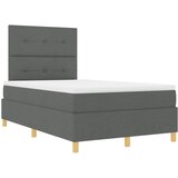  Krevet s opruga kutije Tamno siva 120 x 190 cm tkanina | shoptok.hr