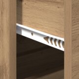 vidaXL Strani šal Obrtniški hrast 60 x 39 x 80 cm Konstruiran les | Shoptok.si