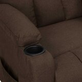  Naslonjač od tkanine tamnosmeđi | shoptok.hr