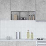 Viseći ormarić s pohranom Betonski sivi 30 x 29,5 x 80 cm | shoptok.hr