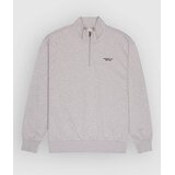 Element Co Emb Quarter Half-Zip Pulover mid grey heather Cene