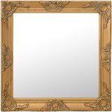 Zidno ogledalo u baroknom stilu 60 x 60 cm zlatno | Eponuda.com