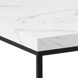 Actona Bijeli stolić za kavu s pločom stola u mramornom dekoru 55x110 cm Barossa – | shoptok.hr