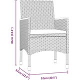  5-dijelni vrtni blagovaonski set s jastucima crni | shoptok.hr