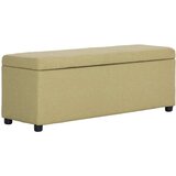  Klupa s pretincem za pohranu 116 cm zelena poliesterska | shoptok.hr