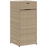 Furnova Vrtna omara za shranjevanje bež 55x55x111 cm poli ratan, (21948512) | Shoptok.si
