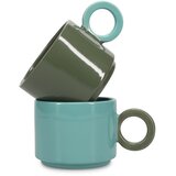 ONA Zelena skodelica iz kamenine 280 ml Lou – | Shoptok.si