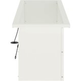  Vrtna posuda za sadnju s LED svjetlom Bijela 30 x 100 x 30 cm | shoptok.hr