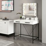 Hanah home Sane Mirror3 - White White Make-Up Table | ePonuda.com