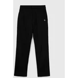 Calvin Klein Jeans Dječje hlače boja: crna, glatki materijal
