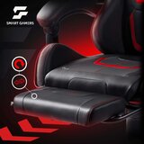 Sofotel Specter 242901 gaming stolac s naslonom za noge – crveno-crni | shoptok.hr