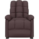 vidaXL Masažni stol temno rjavo blago, (21002056) | Shoptok.si