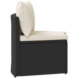  Set sofe 2 pcs Crna Solidno drvo akacije i poli ratan | shoptok.hr