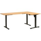 MID.YOU PISALNA MIZA kovina, leseni material črna, barve hrasta | Shoptok.si