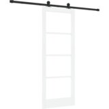 vidaXL Drsna vrata s kompletom opreme 'ORKDAL'Bela 78x202 cm, Notranja vrata s steklom 'ORKDAL'Bela 78x202x4 cm | Shoptok.si