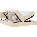 vidaXL postelja s shranjevanjem krema 180 x 200 cm umjetno usnje, (5000100639) | Shoptok.si