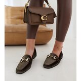 Gemre Green velour loafers with rhinestones Fabrizia | Shoptok.si