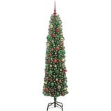 vidaXL Umestno božično drevo Zelena 210 cm PVC in Jeklo in Plastika | Shoptok.si
